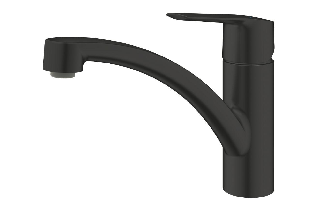 Смеситель для кухни GROHE Start c низким поворотным изливом, матовый черный (324412432)