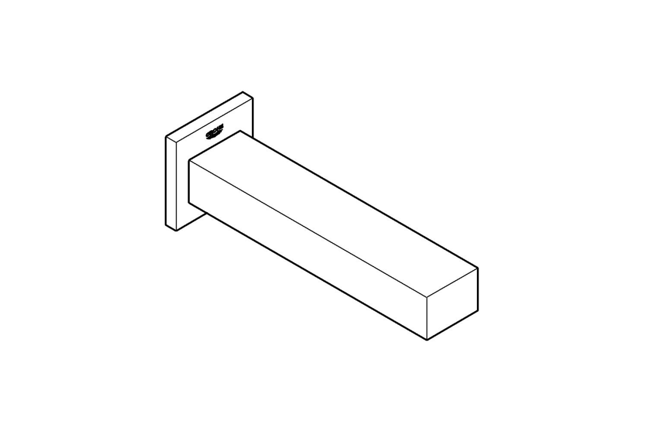 Излив для ванны GROHE Universal Cube, хром (13303000)