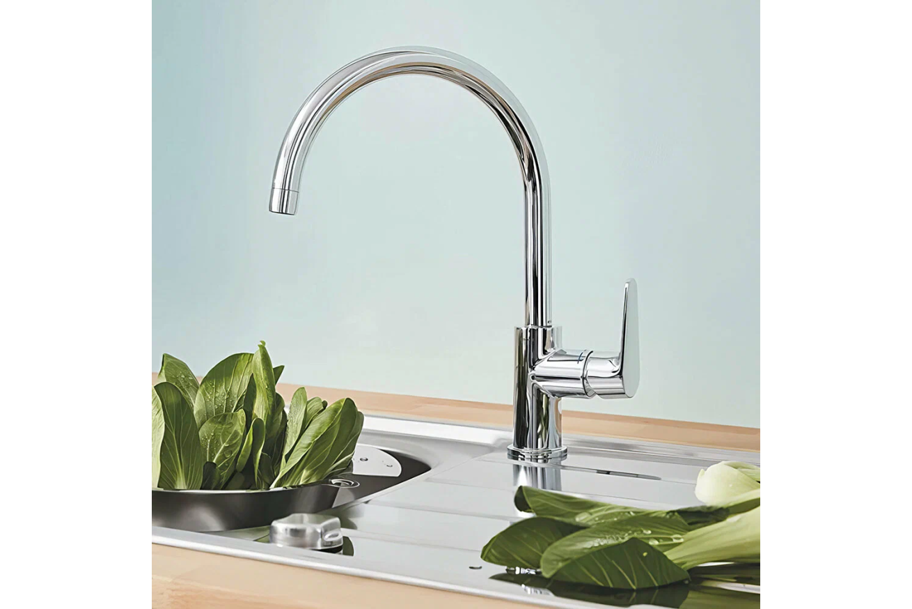 Смеситель для кухни GROHE BauCurve, хром (31536001)