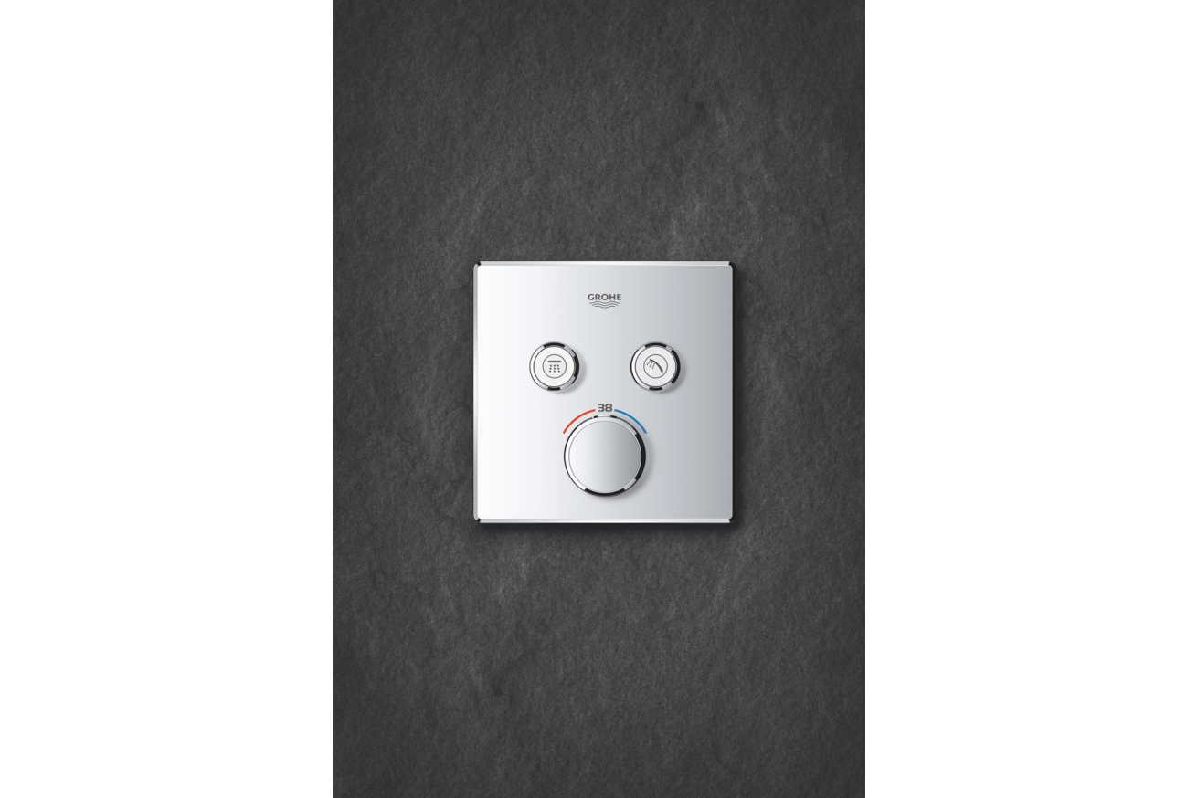 Внешняя часть термостата для ванны и душа GROHE Grohtherm SmartControl на 2 потребителя, хром (29124000)