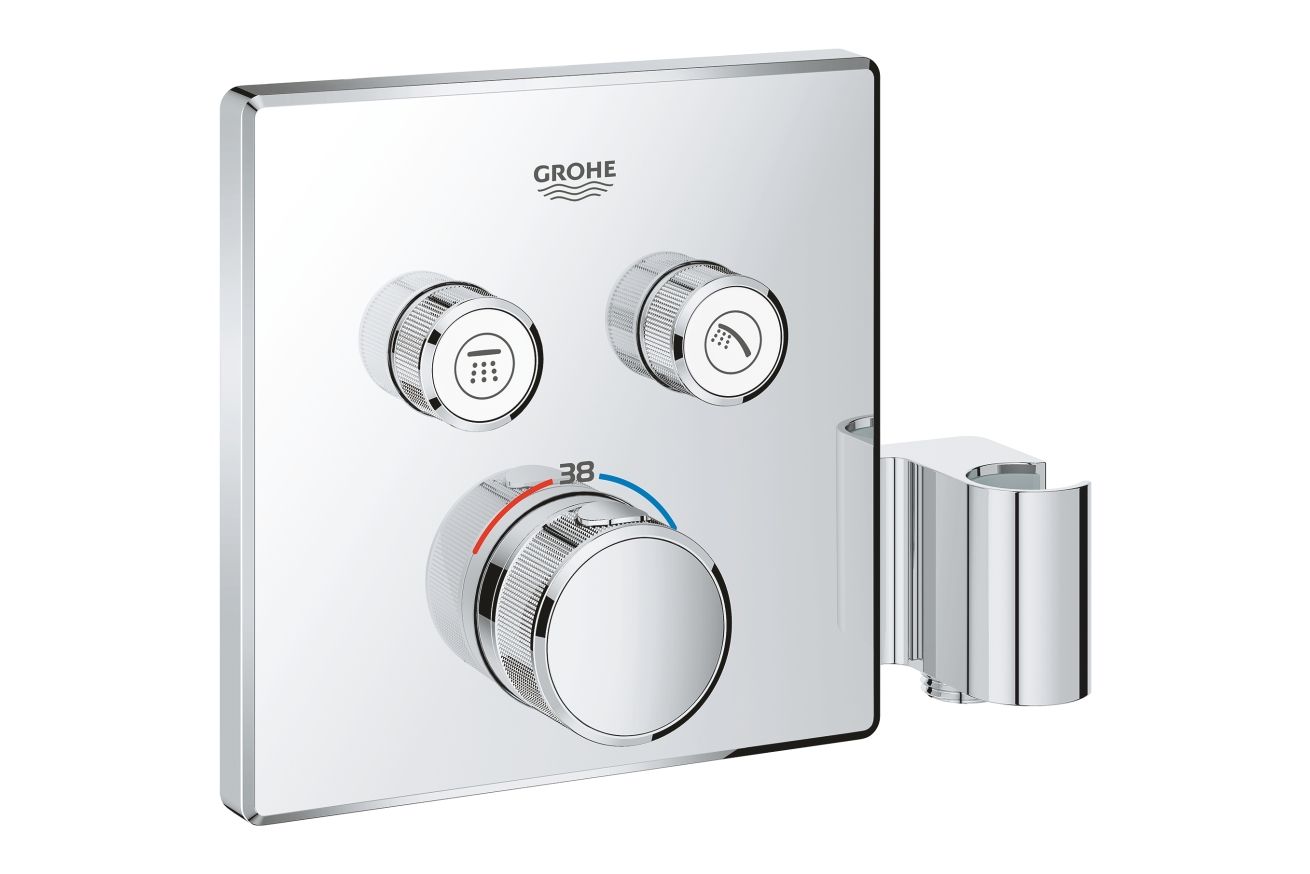 Внешняя часть термостата для ванны и душа GROHE Grohtherm SmartControl на 2 потребителя, хром (29125000)