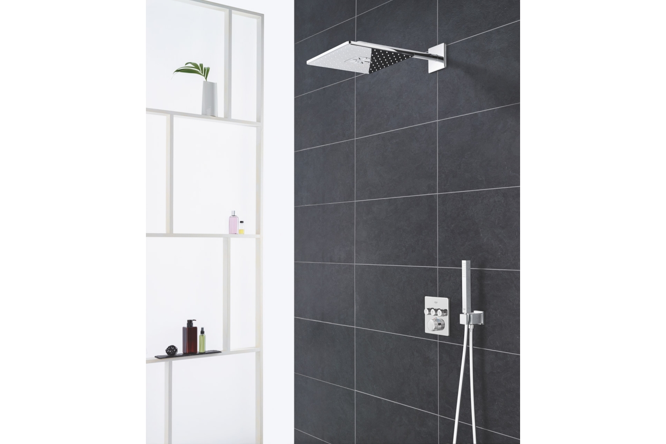 Внешняя часть термостата для ванны и душа GROHE Grohtherm SmartControl на 3 потребителя, хром (29126000)