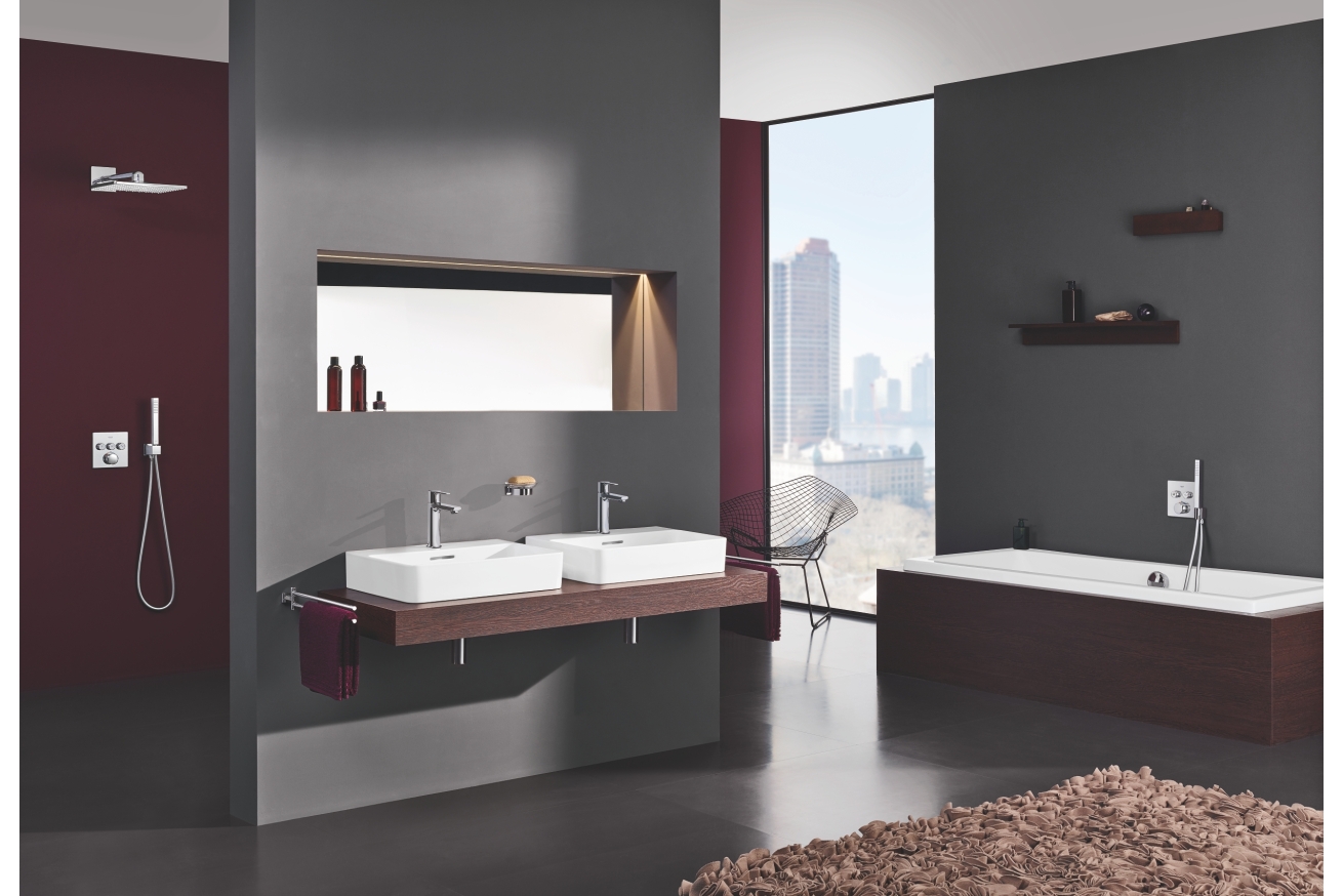 Внешняя часть термостата для ванны и душа GROHE Grohtherm SmartControl на 3 потребителя, хром (29126000)