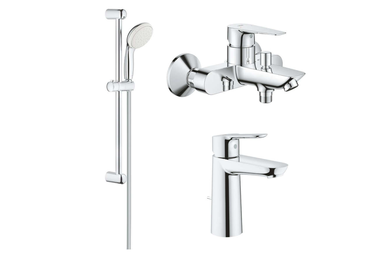 Набор для ванны GROHE BauEdge, хром, (NB0074)