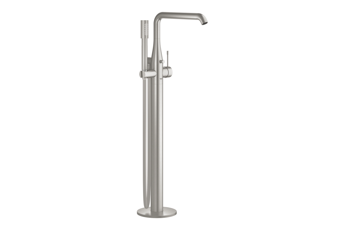 Внешняя часть смесителя для ванны GROHE Essence напольного монтажа, суперсталь (25248DC1)