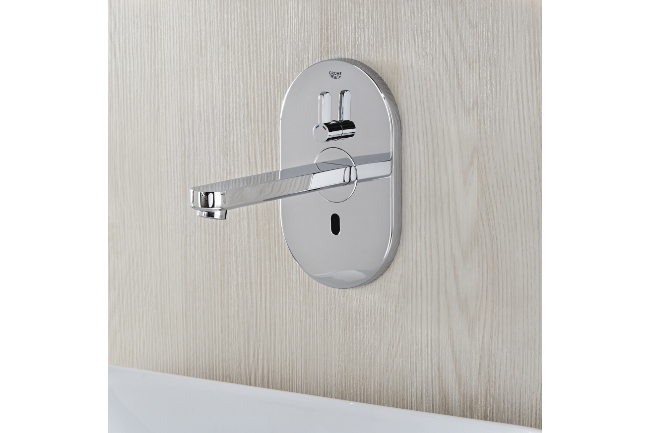Внешняя часть смесителя для раковины GROHE Eurosmart Cosmopolitan E инфракрасный, хром (36315000)