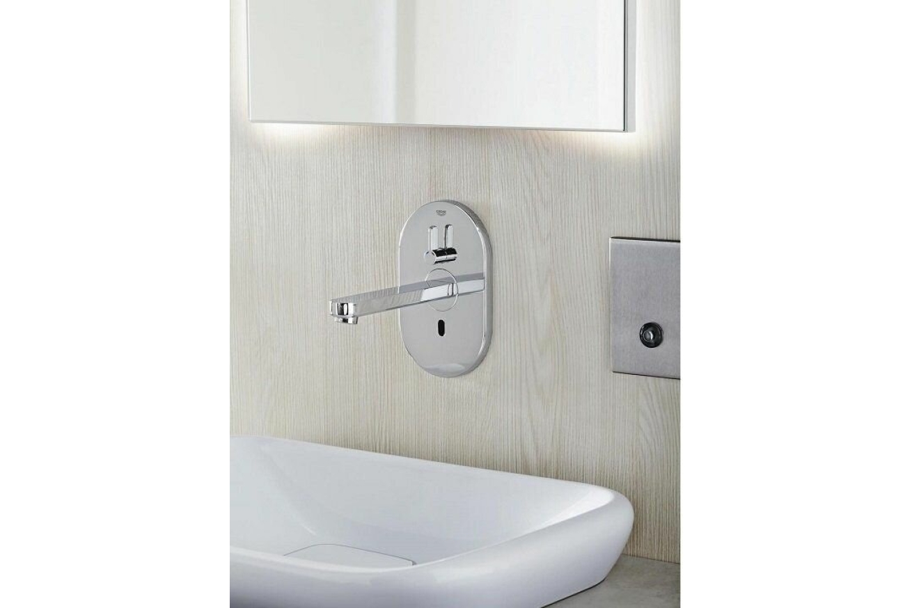 Внешняя часть смесителя для раковины GROHE Eurosmart Cosmopolitan E инфракрасный, хром (36315000)