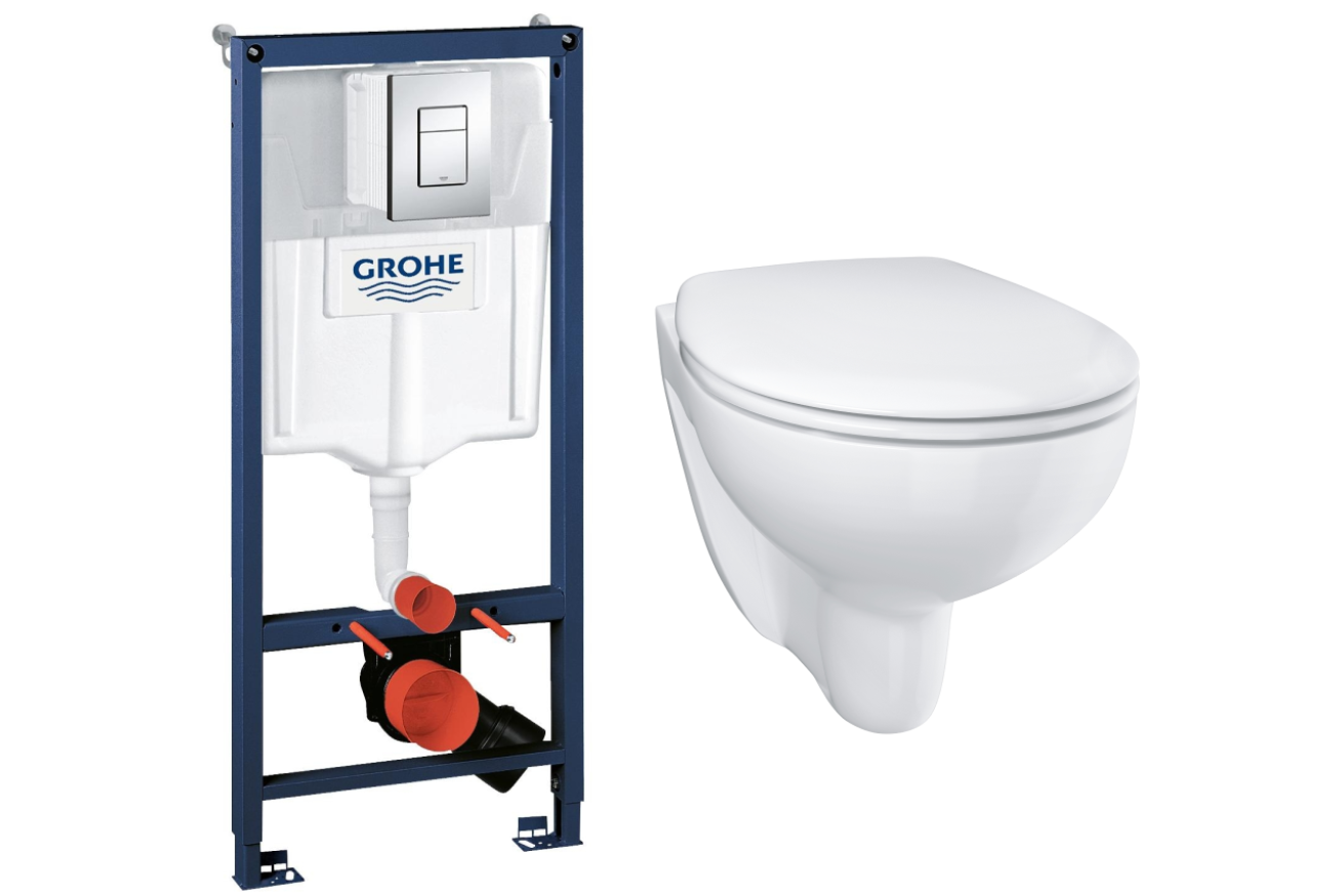 Комплект инсталляции GROHE Bau Ceramic с унитазом (NW0121)