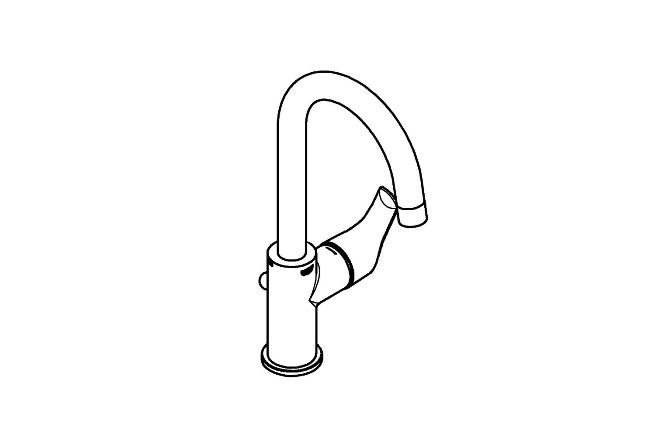 Смеситель для раковины GROHE Eurosmart, L-size, хром (23537002)