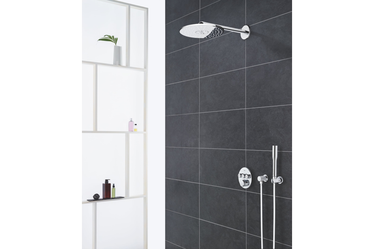 Верхний душ GROHE Rainshower SmartActive 310, 2 режима, 430 мм, хром (26475000)