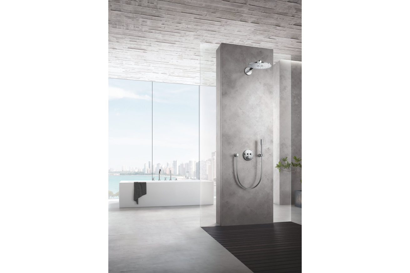 Верхний душ GROHE Rainshower SmartActive 310, 2 режима, 430 мм, хром (26475000)
