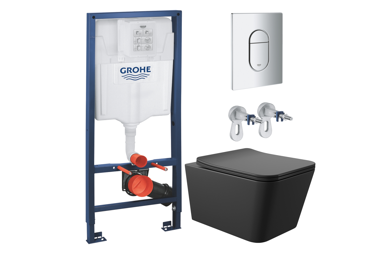 Комплект инсталляции GROHE Rapid SL NW0145/S с унитазом Aqueduto MACIO MAC0140 и сиденьем с микролифтом (NW0209)