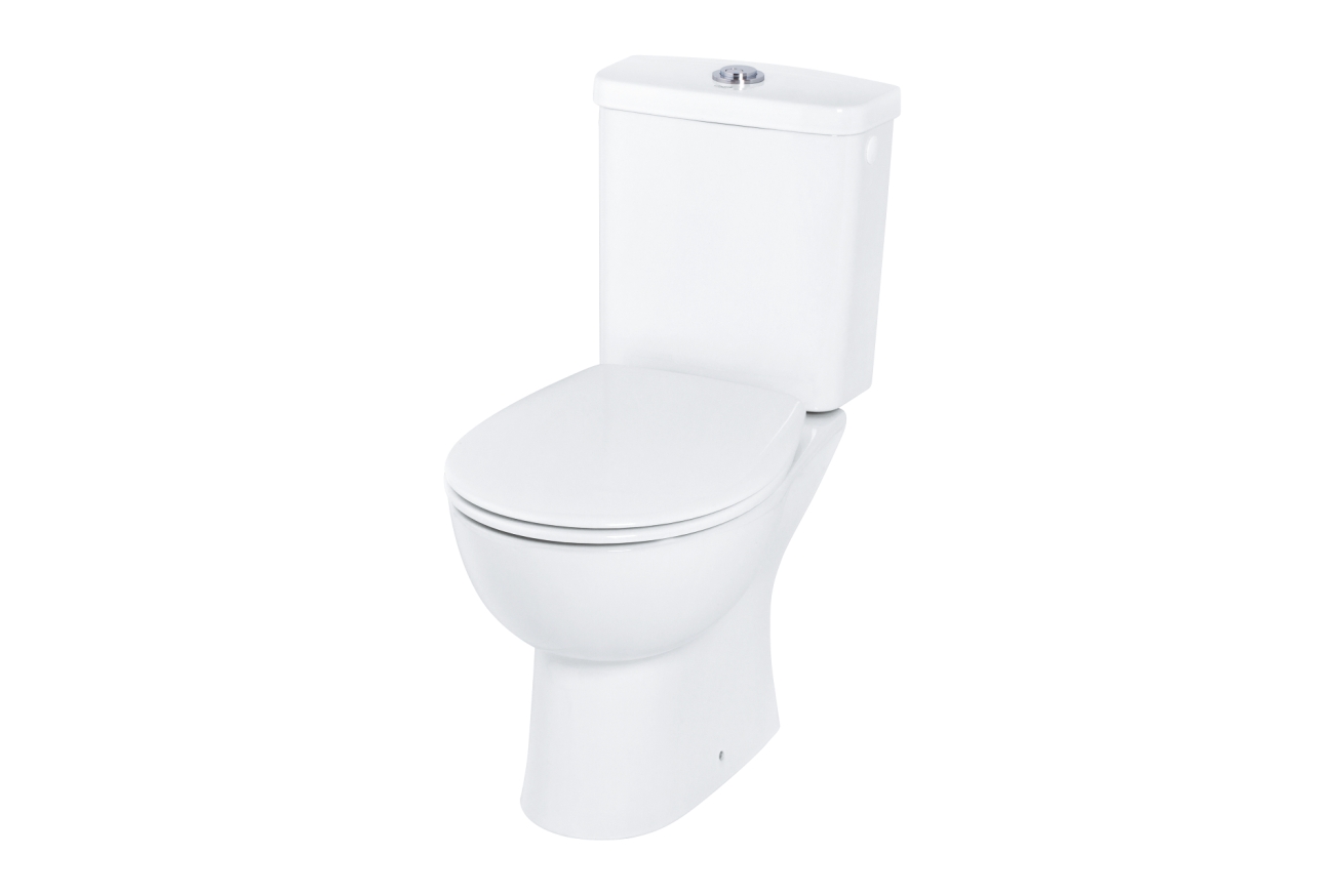 Готовый комплект напольного унитаза GROHE Bau Ceramic, альпин-белый (39496000)