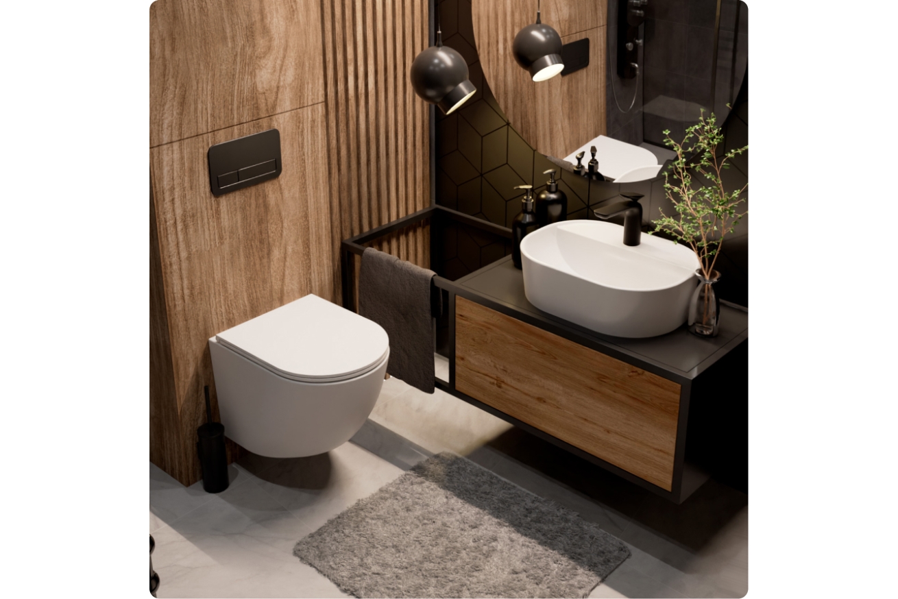 Комплект инсталляции GROHE Rapid SL NW0145/S с унитазом AQUAme AQM2002MW и сиденьем с микролифтом матовый (NW0274)