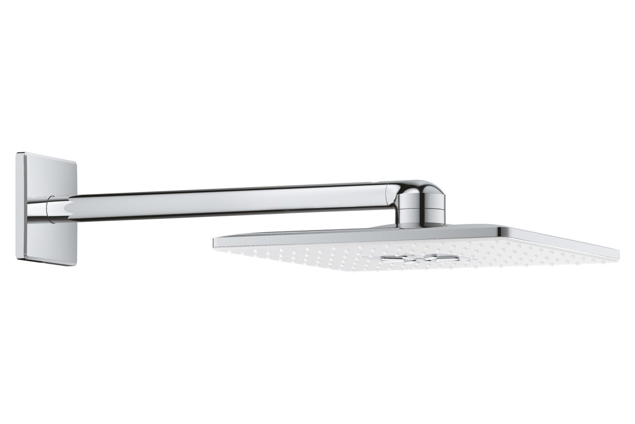 Верхний душ GROHE Rainshower 310 SmartActive Cube, 2 режима, 430 мм, белая луна (26479LS0)