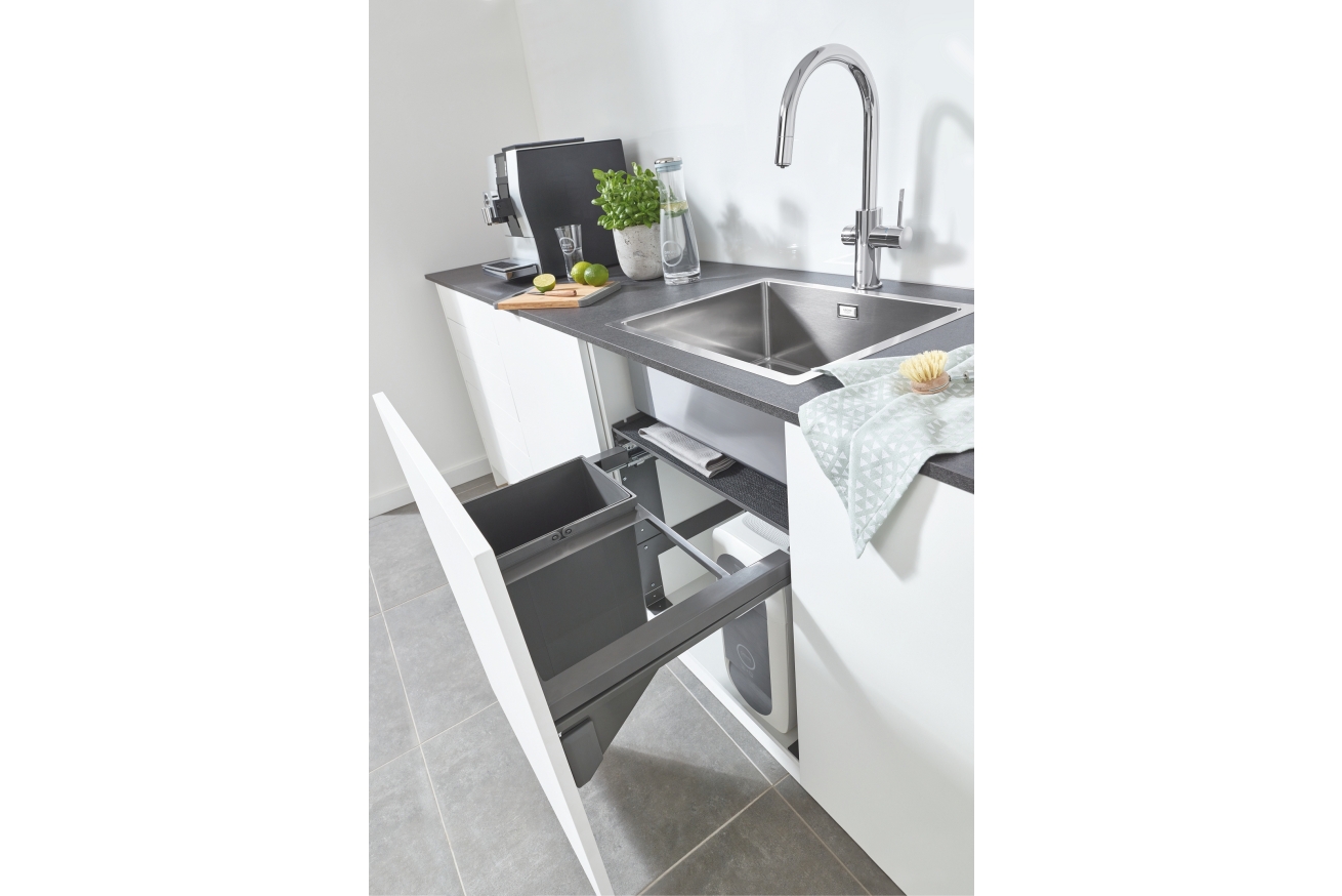 Смеситель для кухонной мойки GROHE Blue Home с системой фильтрации, охлаждения и газирования воды, Wi-Fi, хром (31541000)