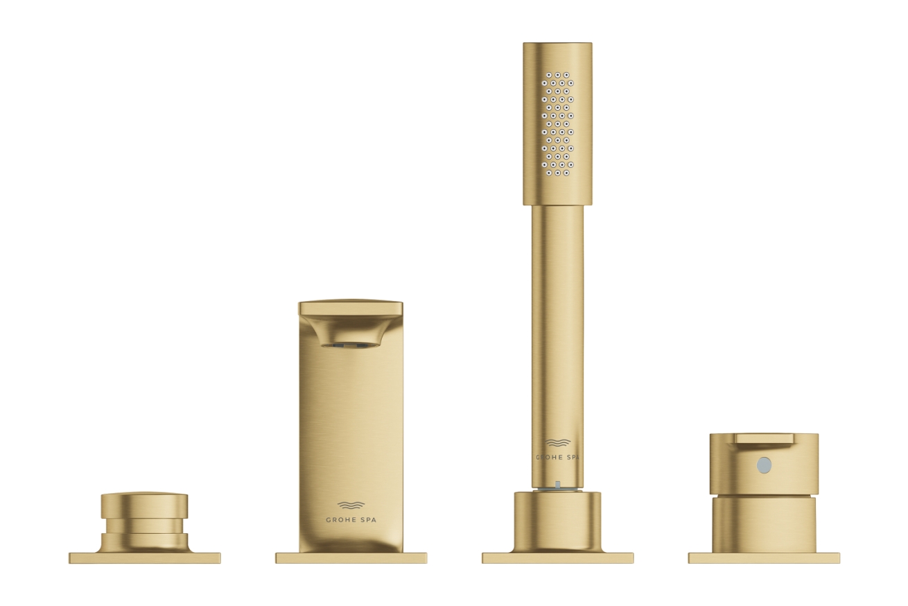 Смеситель для ванны GROHE Allure на 4 отверстия, на край ванны, холодный рассвет матовый (19316GN1)