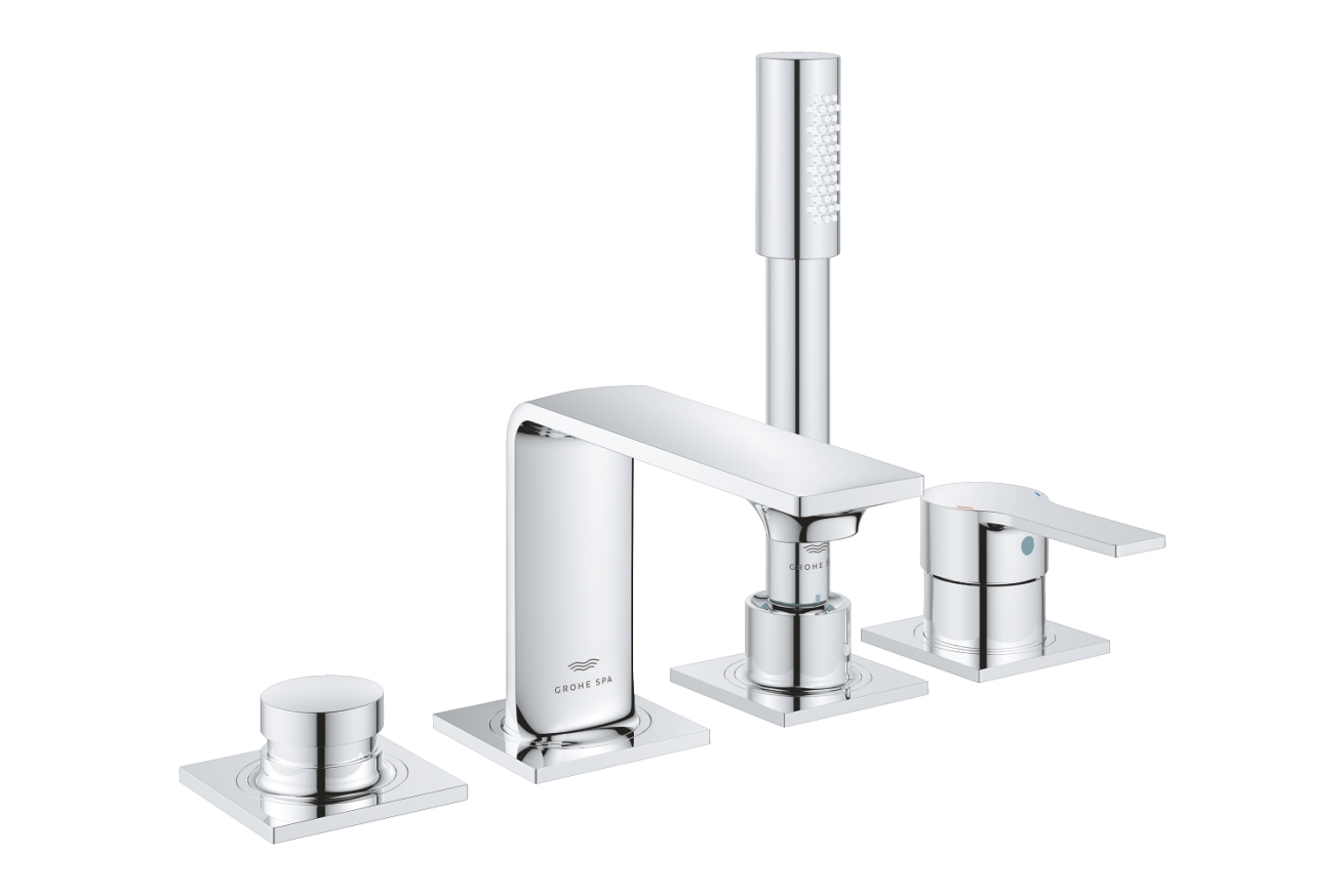 Смеситель для ванны GROHE Allure на 4 отверстия, на край ванны, хром (19316001)