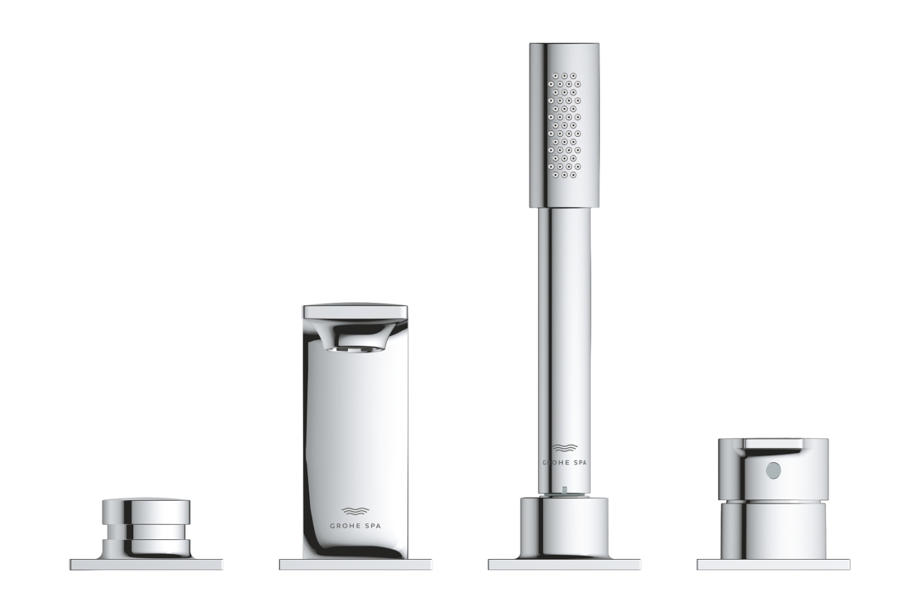 Смеситель для ванны GROHE Allure на 4 отверстия, на край ванны, хром (19316001)