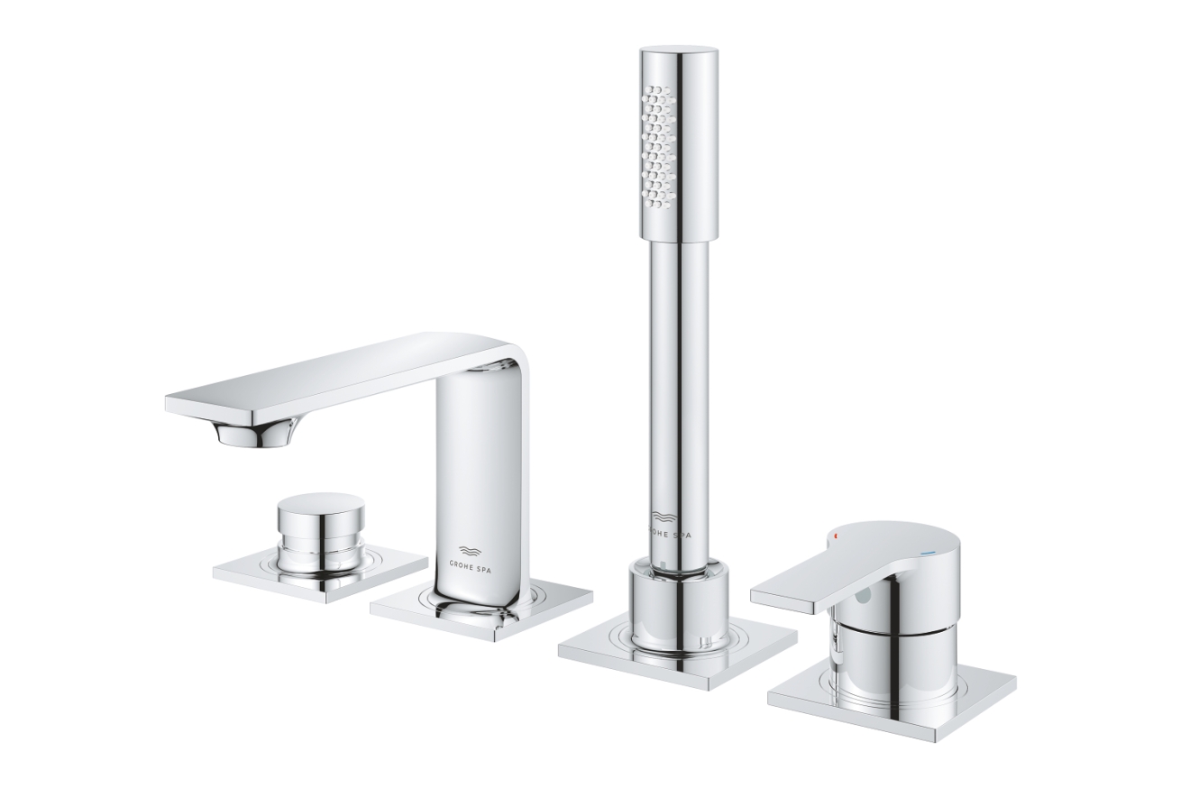 Смеситель для ванны GROHE Allure на 4 отверстия, на край ванны, хром (19316001)