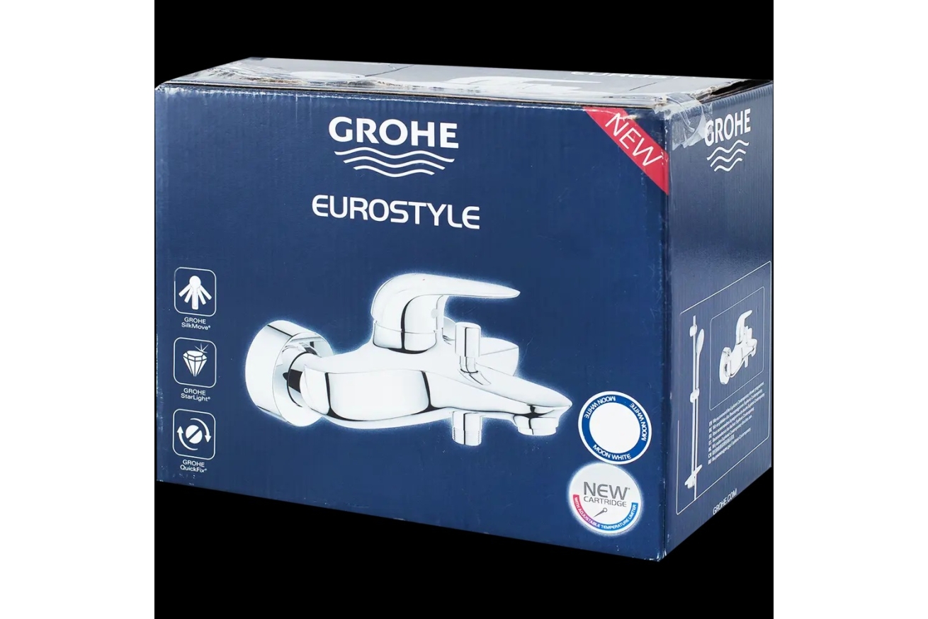 Смеситель для ванны GROHE Eurostyle, белая луна (23726LS3)