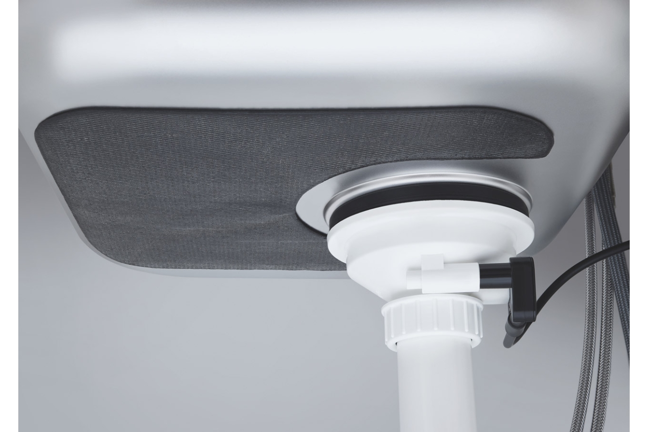 Мойка GROHE из нержавеющей стали с корзинчатым вентилем, оборачиваемая K400 45 -S 86/50 1.0 (31566SD0)