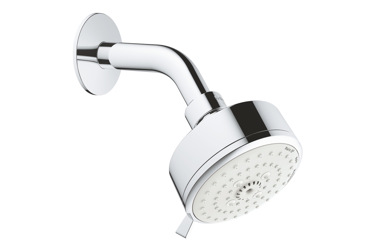 Верхний душ GROHE New Tempesta Cosmopolitan 100 III, 9,5 л/мин, 3 режима, хром (26090001)