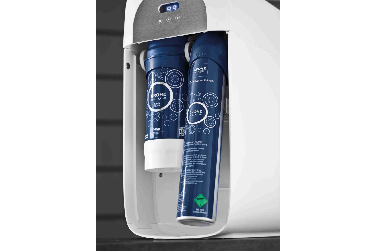 Смеситель для кухонной мойки GROHE Blue Home с системой фильтрации, охлаждения и газирования воды, Wi-Fi, хром (31454001)
