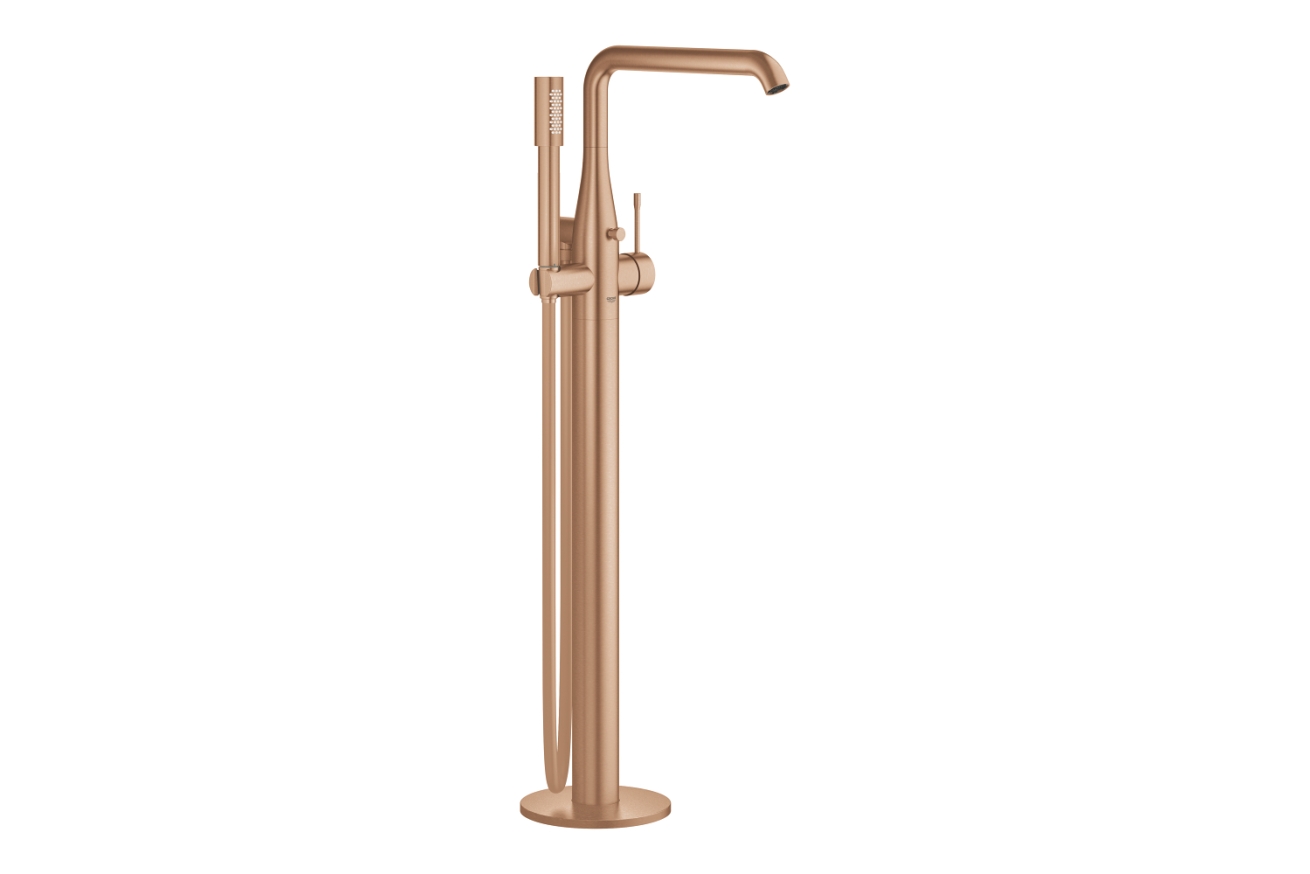 Внешняя часть смесителя для ванны GROHE Essence напольного монтажа, теплый закат матовый (25248DL1)