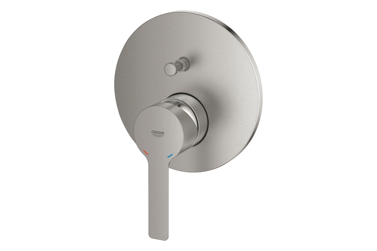 Внешняя часть смесителя для ванны GROHE Lineare, суперсталь (24064DC1)