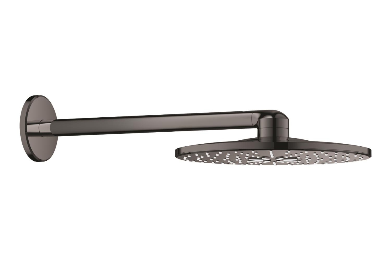 Верхний душ GROHE Rainshower SmartActive 310, 2 режима, 430 мм, темный графит глянцевый (26475A00)