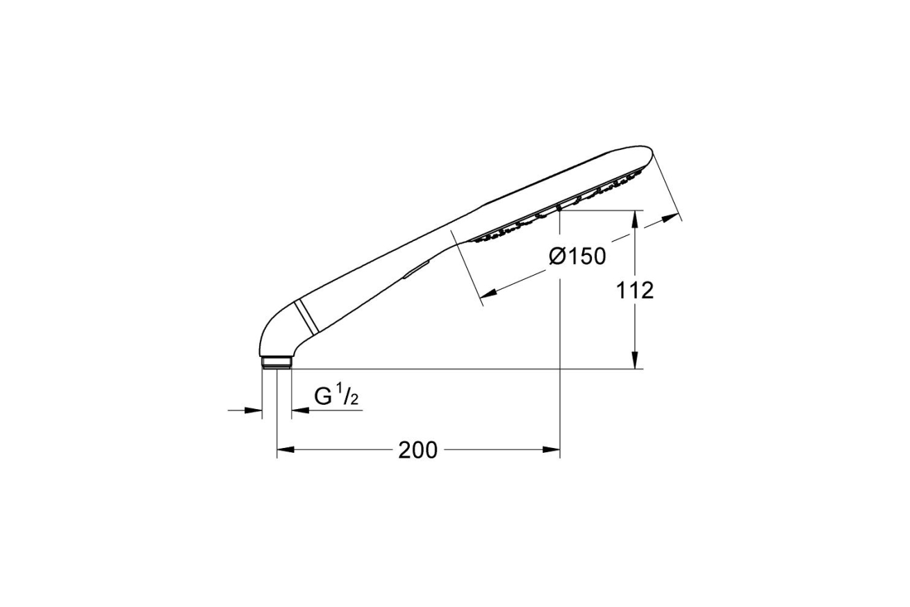 Ручной душ GROHE Rainshower Icon, 2 режима, хром (27276000)