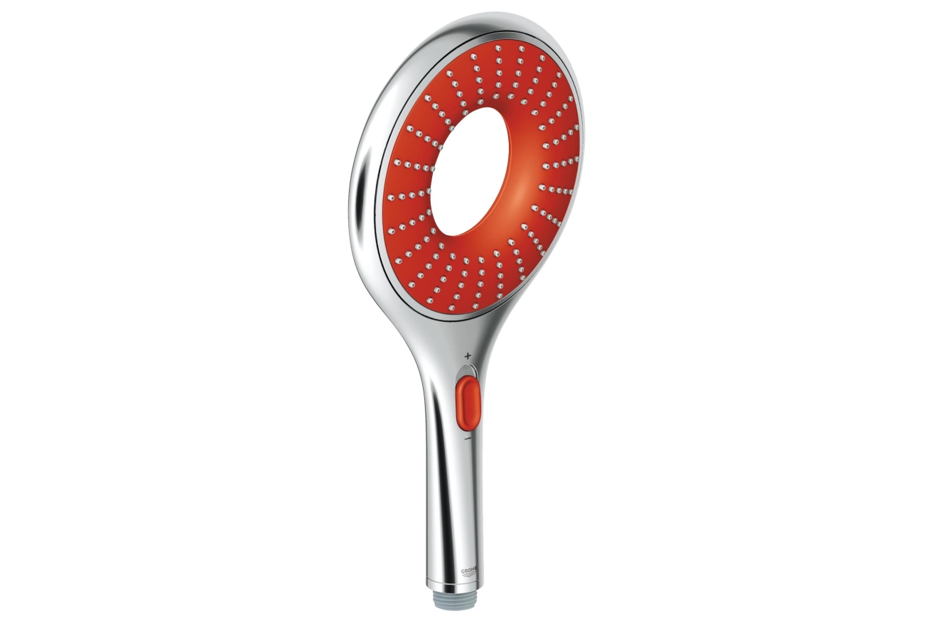 Ручной душ GROHE Rainshower Icon, 2 режима, хром/красный (27443000)