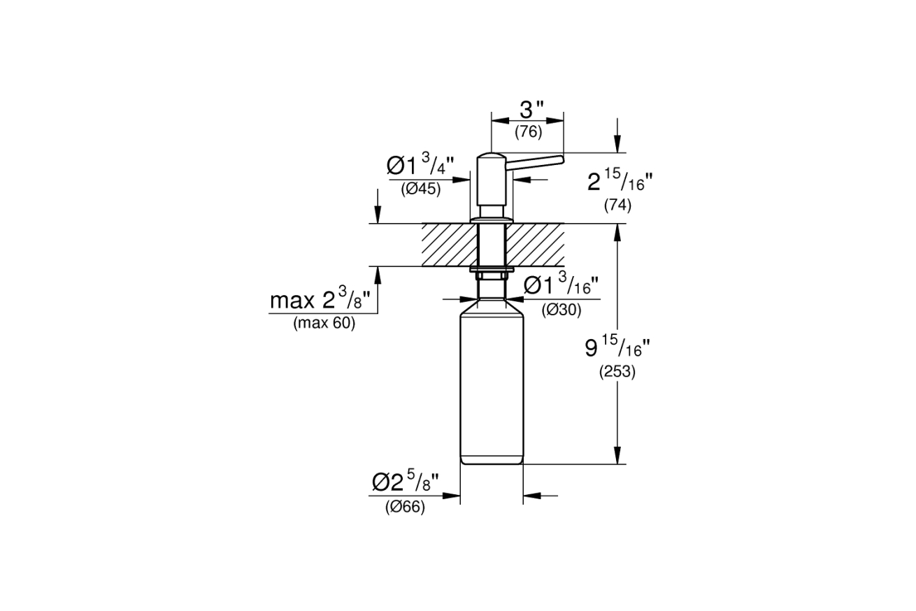 Дозатор жидкого мыла GROHE Contemporary, суперсталь, (40536DC0)