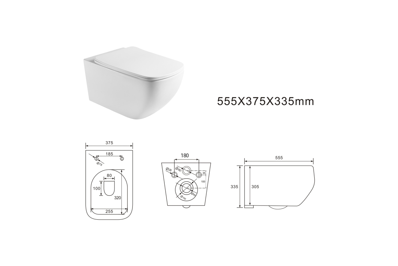 Комплект инсталляции GROHE Solido 38811KF0 с унитазом Aquatek МЕДЕЯ AQ1537T-00 и сиденьем с микролифтом (NW0348)
