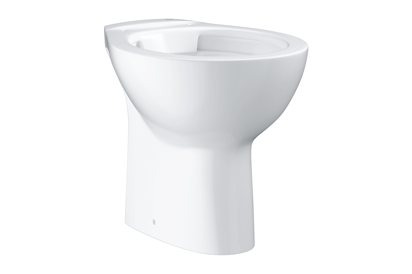 Унитаз напольный GROHE Bau Ceramic, выпуск в пол (без сиденья), НЕ подходит для бачков на унитаз, альпин-белый (39431000)