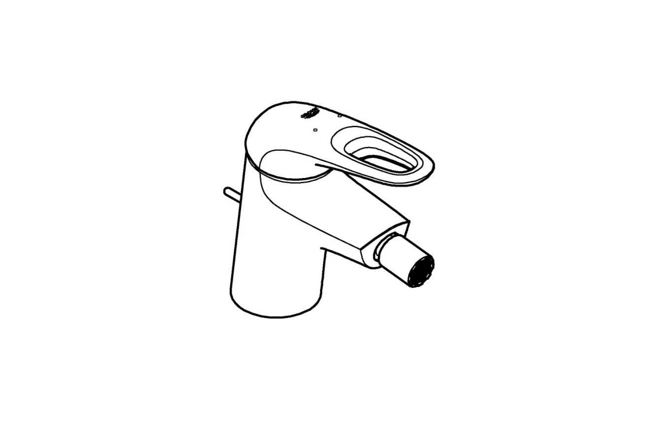 Смеситель для биде GROHE Eurostyle с донным клапаном, S-size, хром (33565003)