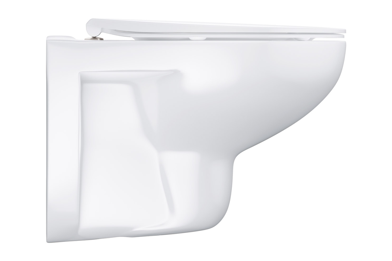 Унитаз подвесной GROHE Bau Ceramic с сиденьем с микролифтом, альпин-белый (39899000)