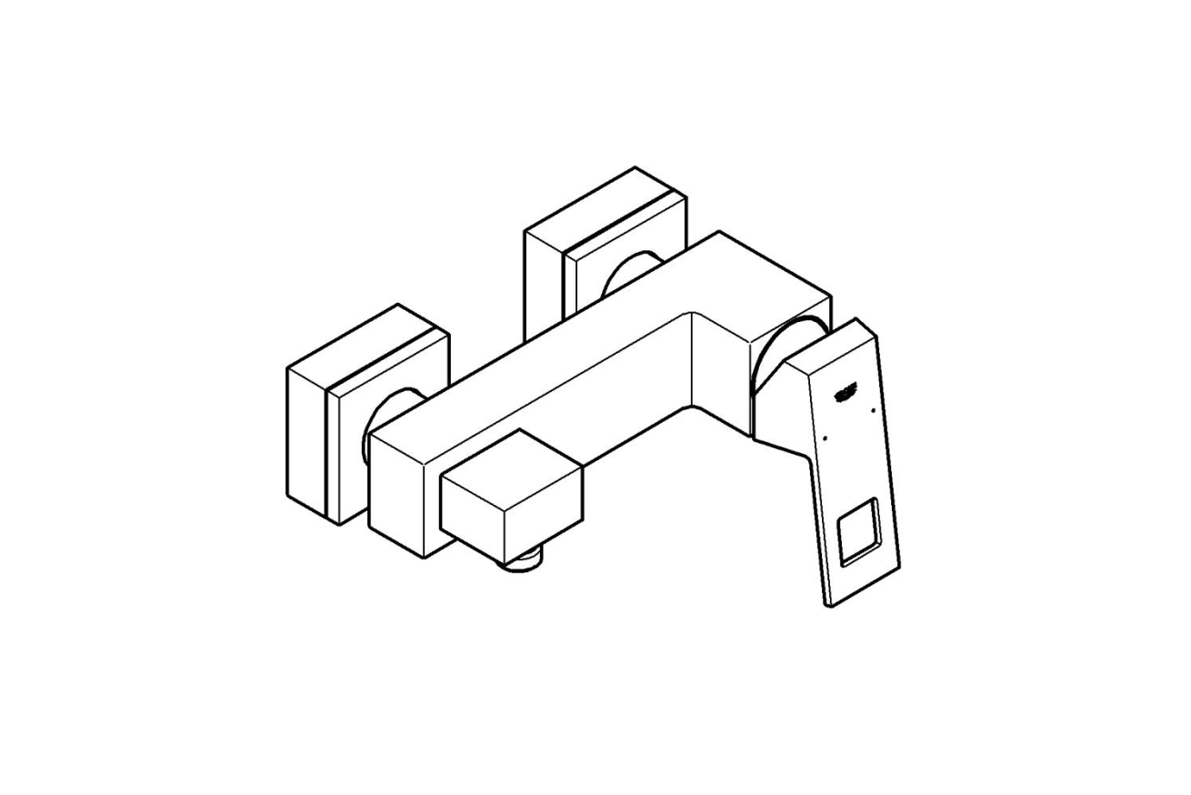 Смеситель для душа GROHE Eurocube, хром (23145000)
