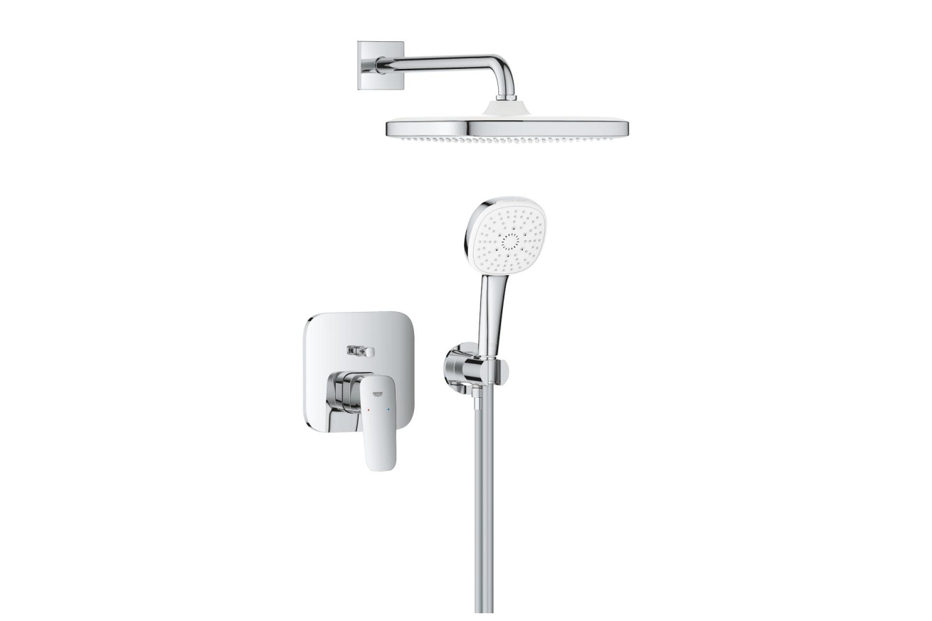 Душевая система GROHE Cubeo со смесителем для душа, хром (1053360000)