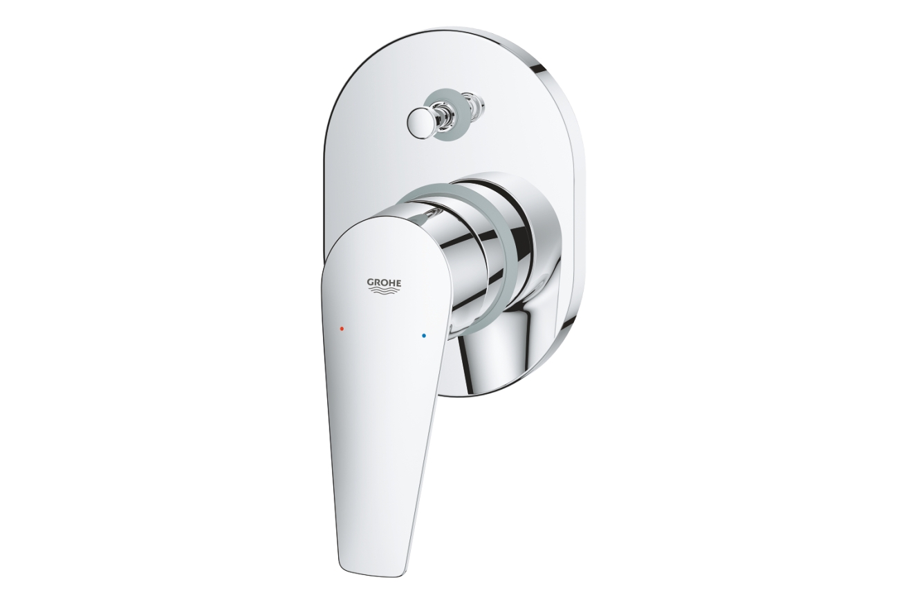 Смеситель для ванны GROHE BauEdge в комплекте с монтажной , хром (29039001)