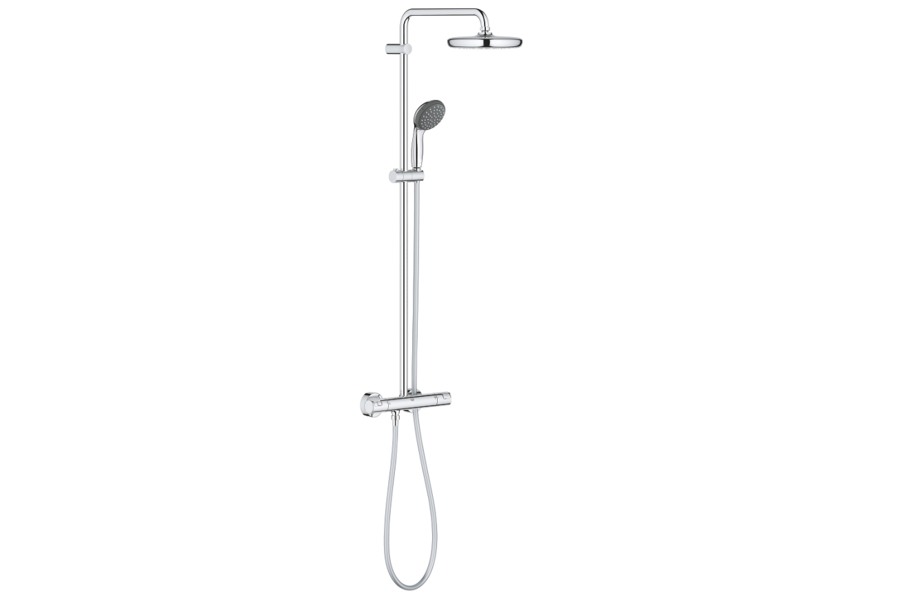 Душевая система GROHE Vitalio Start System 210 с термостатом для душа, хром (27960001)