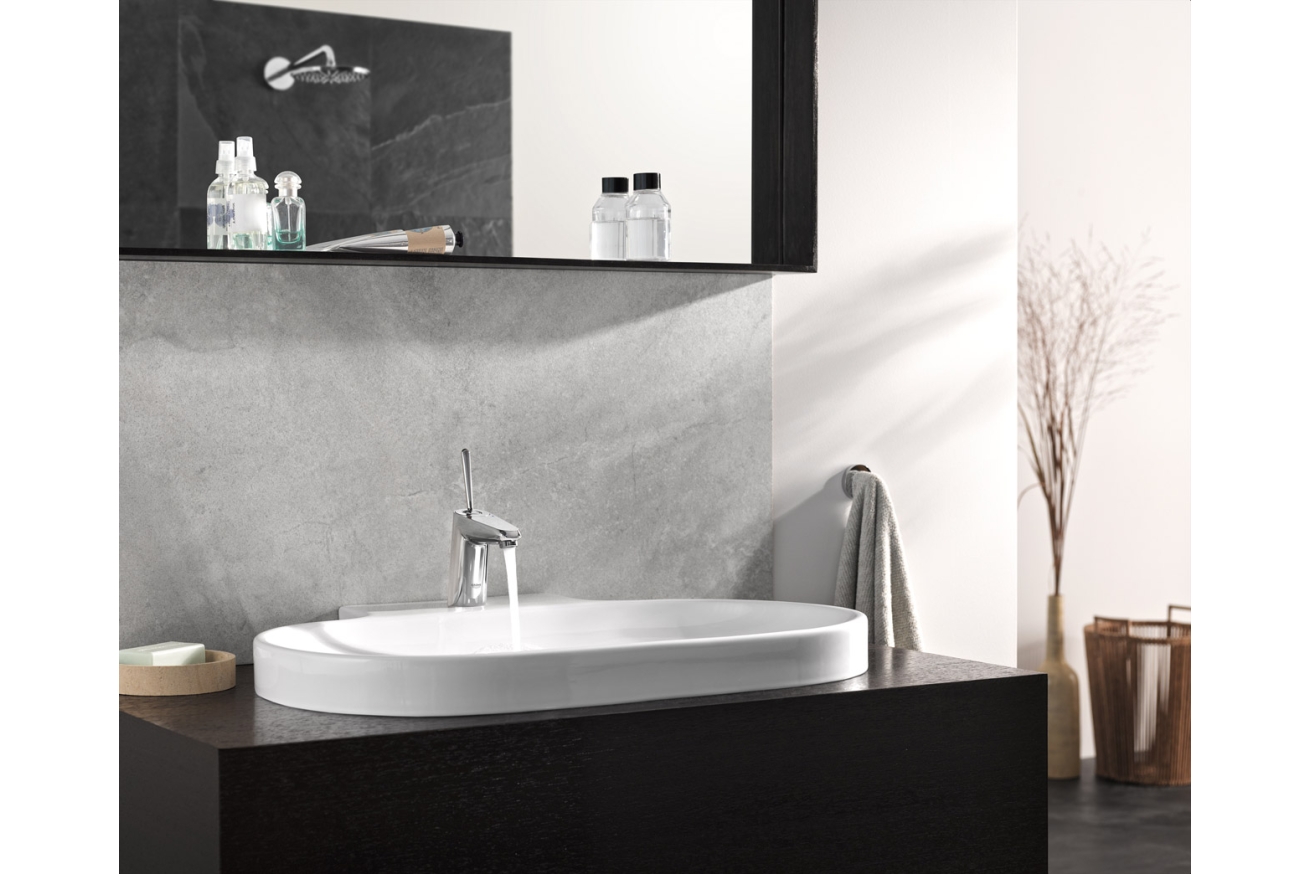 Смеситель для раковины GROHE Eurodisc Joy с донным клапаном, S-size, хром (23425000)