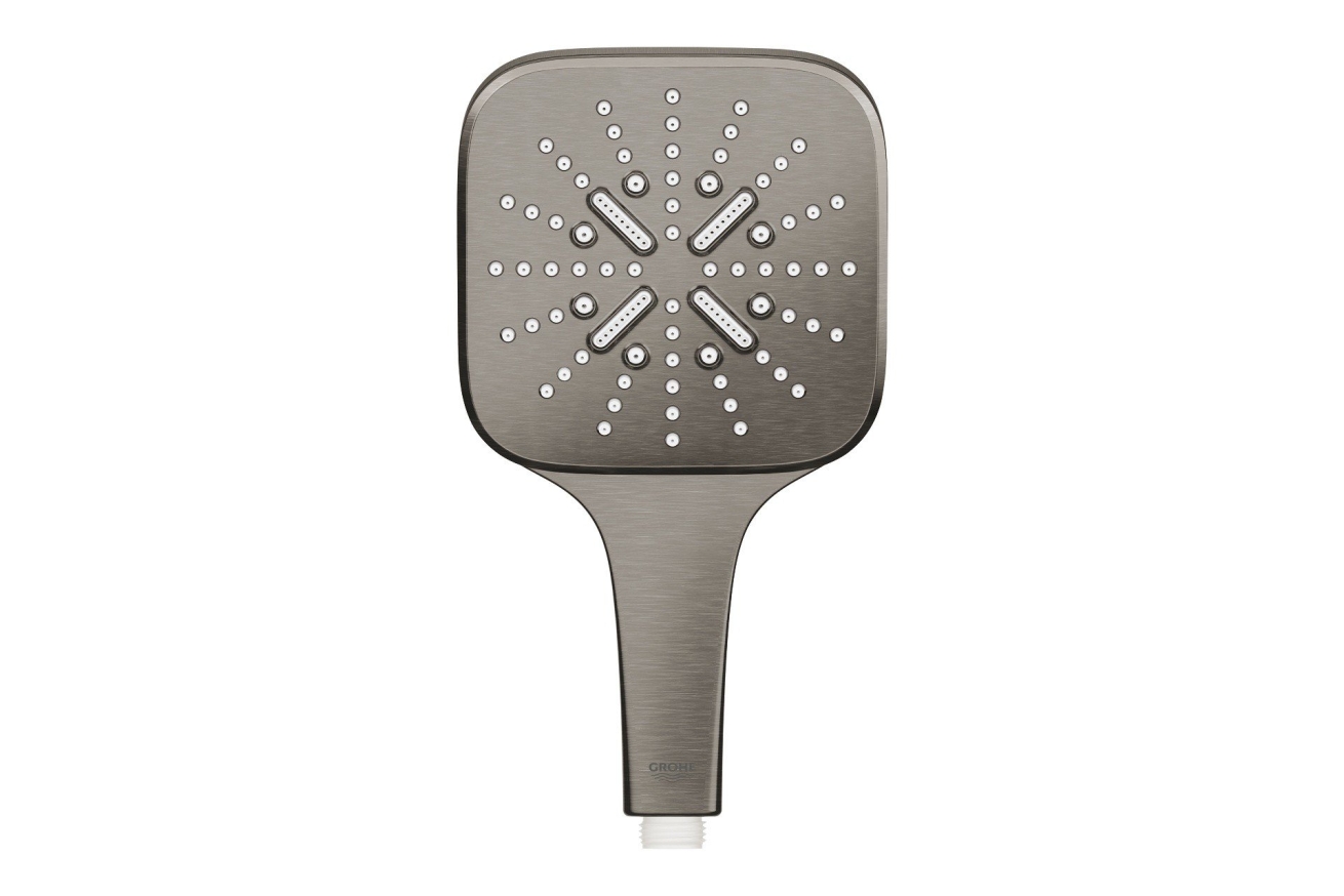 Ручной душ GROHE Rainshower SmartActive 130 Cube, 3 режима, темный графит матовый (26582AL0)