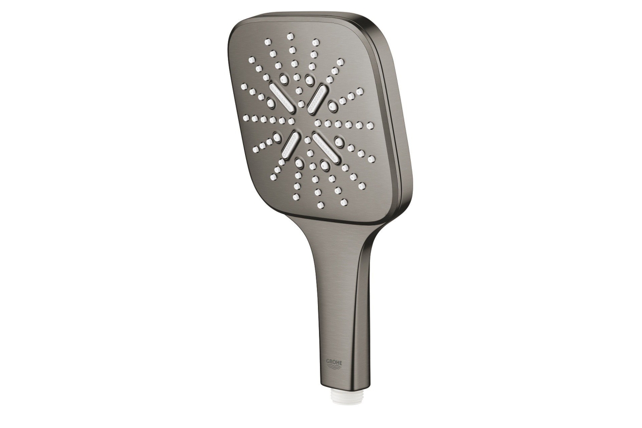 Ручной душ GROHE Rainshower SmartActive 130 Cube, 3 режима, темный графит матовый (26582AL0)