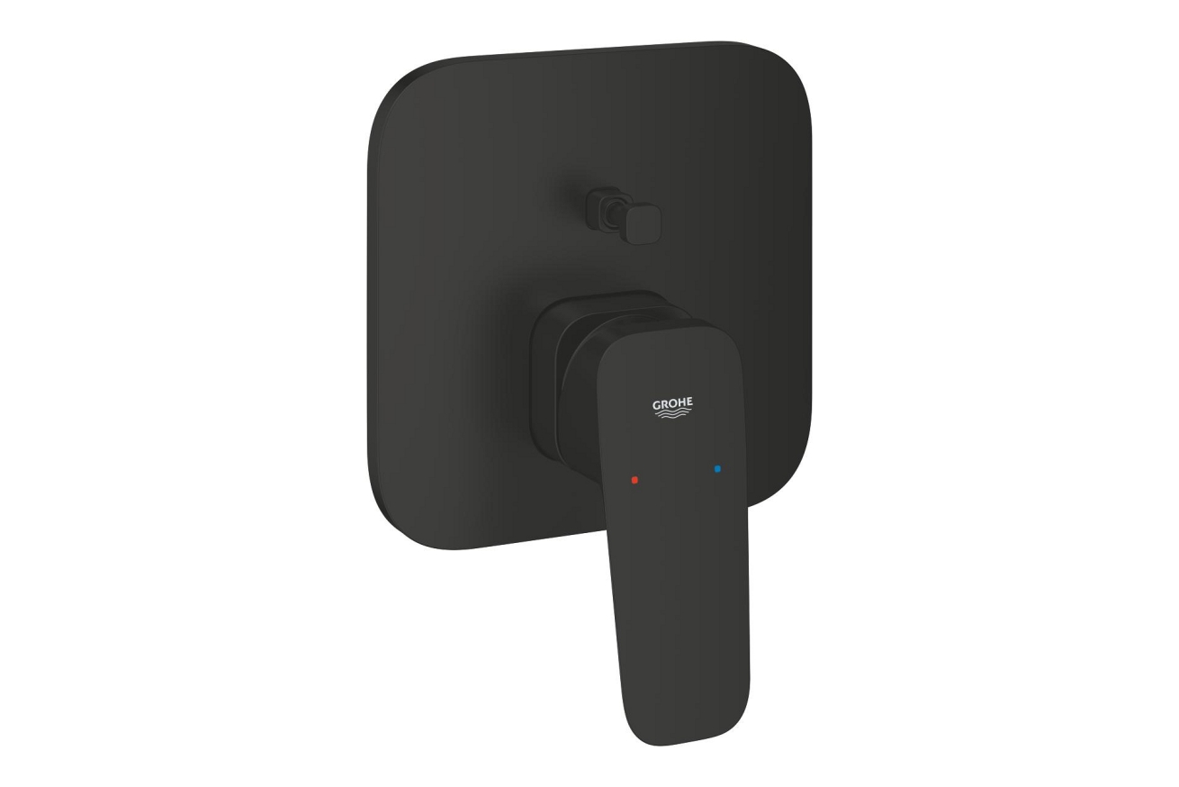 Внешняя часть смесителя для ванны GROHE Cubeo, матовый черный (1017782430)