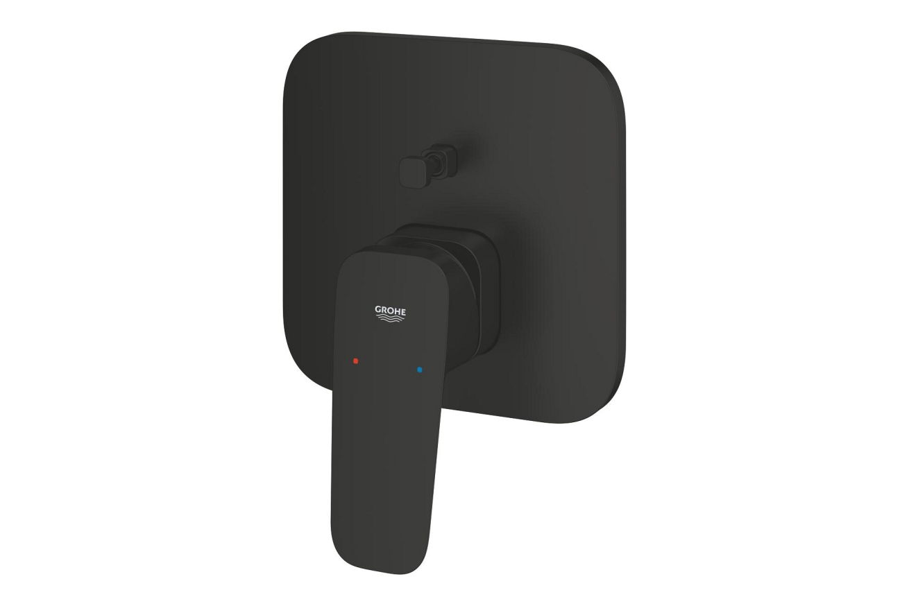 Внешняя часть смесителя для ванны GROHE Cubeo, матовый черный (1017782430)