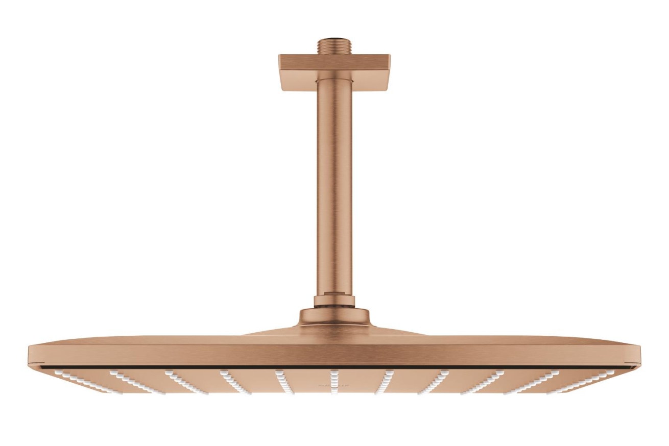 Верхний душ GROHE Rainshower Mono 310 Cube, 9,5 л/мин, 1 режим, 142 мм, теплый закат матовый (26566DL0)