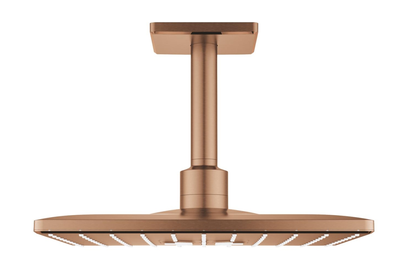Верхний душ GROHE Rainshower SmartActive 310 Cube, 2 режима, 142 мм, теплый закат матовый (26481DL0)