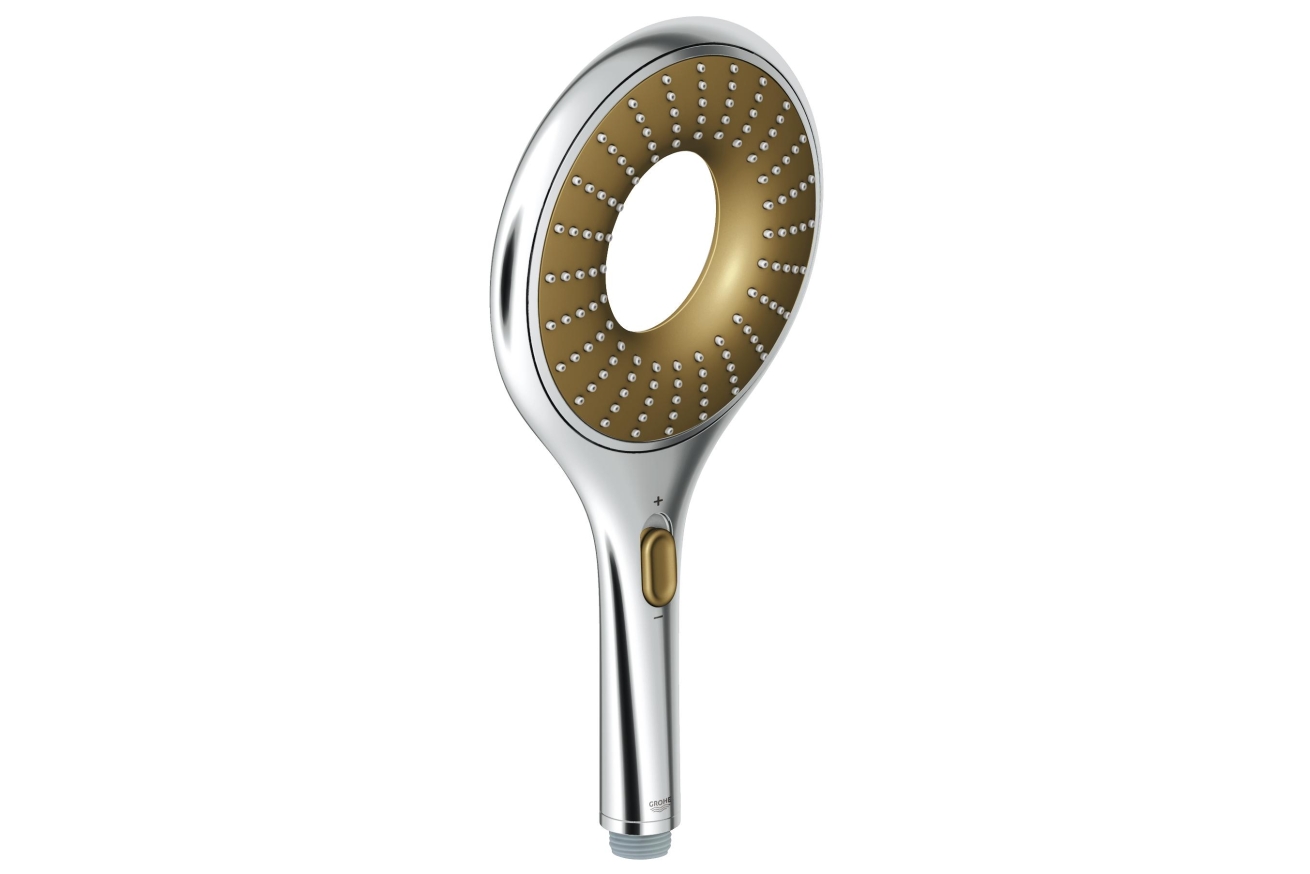 Ручной душ GROHE Rainshower Icon, 2 режима, хром/коричневый (27633000)